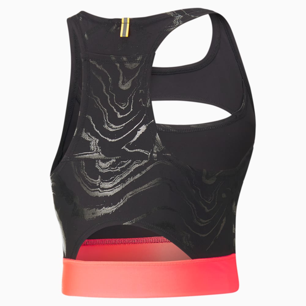 Зображення Puma Топ ULTRAFORM Cropped Running Tank Top Women #2: Puma Black-Sunset Glow