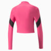 Изображение Puma Топ Fit EVERSCULPT Quarter-Zip Training Crop Top Women #9: Sunset Pink