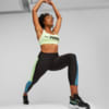 Изображение Puma Топ Fit Mid Impact Training Bra Women #3: Speed Green-PUMA Black