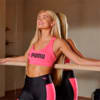 Изображение Puma Топ Fit Mid Impact Training Bra Women #8: Sunset Pink