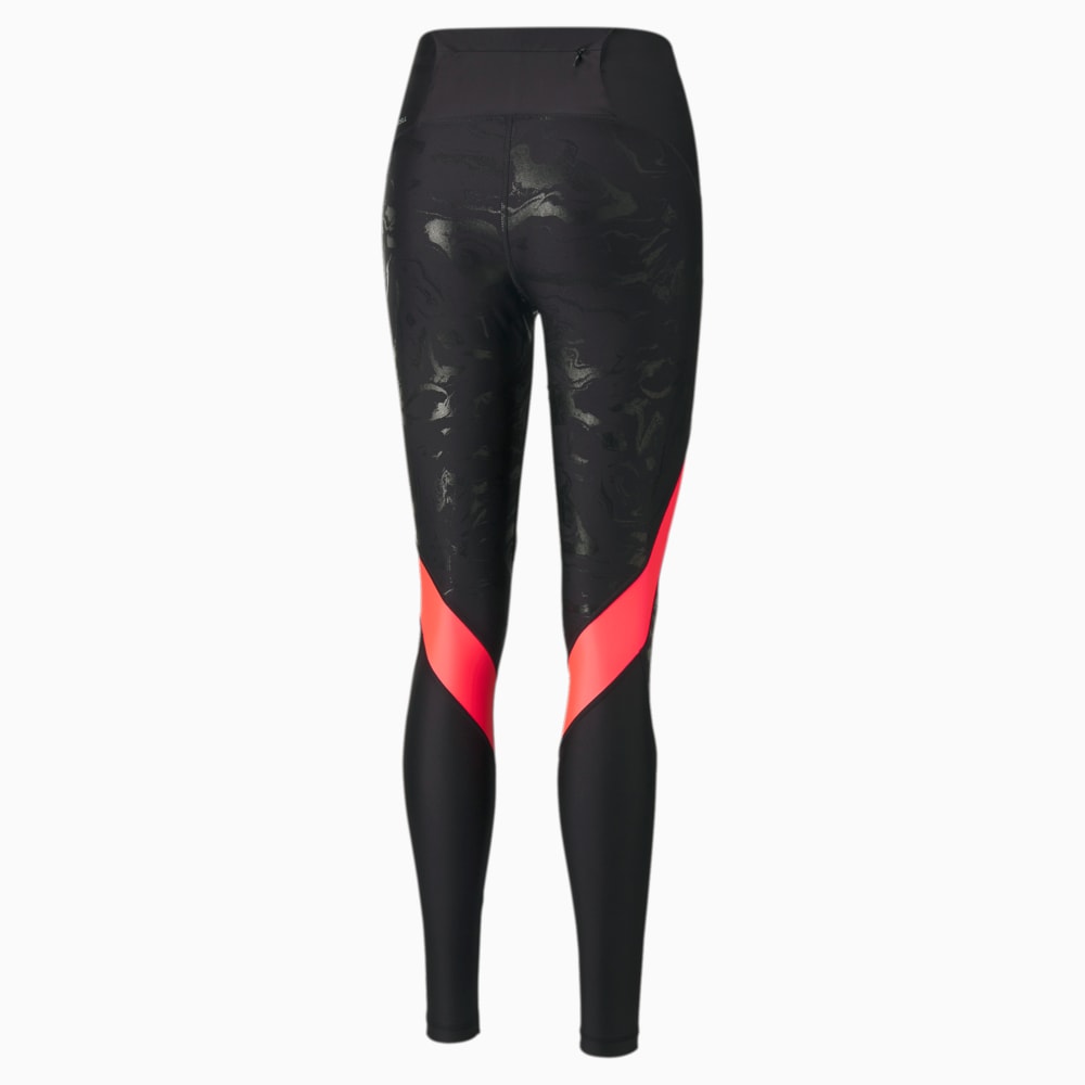 Изображение Puma Леггинсы ULTRAFORM High Waist Full Length Printed Running Tights Women #2: Puma Black-Sunset Glow