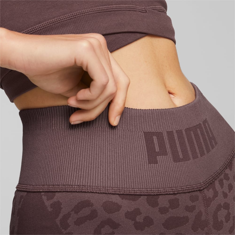 Зображення Puma Шорти FormKnit Seamless 5'' Training Shorts Women #2: Dusty Plum-leopard print