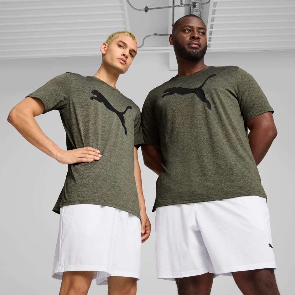 Изображение Puma Футболка Favourite Heather Cat Training Tee Men #1: Dark Olive Heather