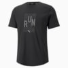 Изображение Puma Футболка Performance Logo Short Sleeve Running Tee Men #8: Puma Black