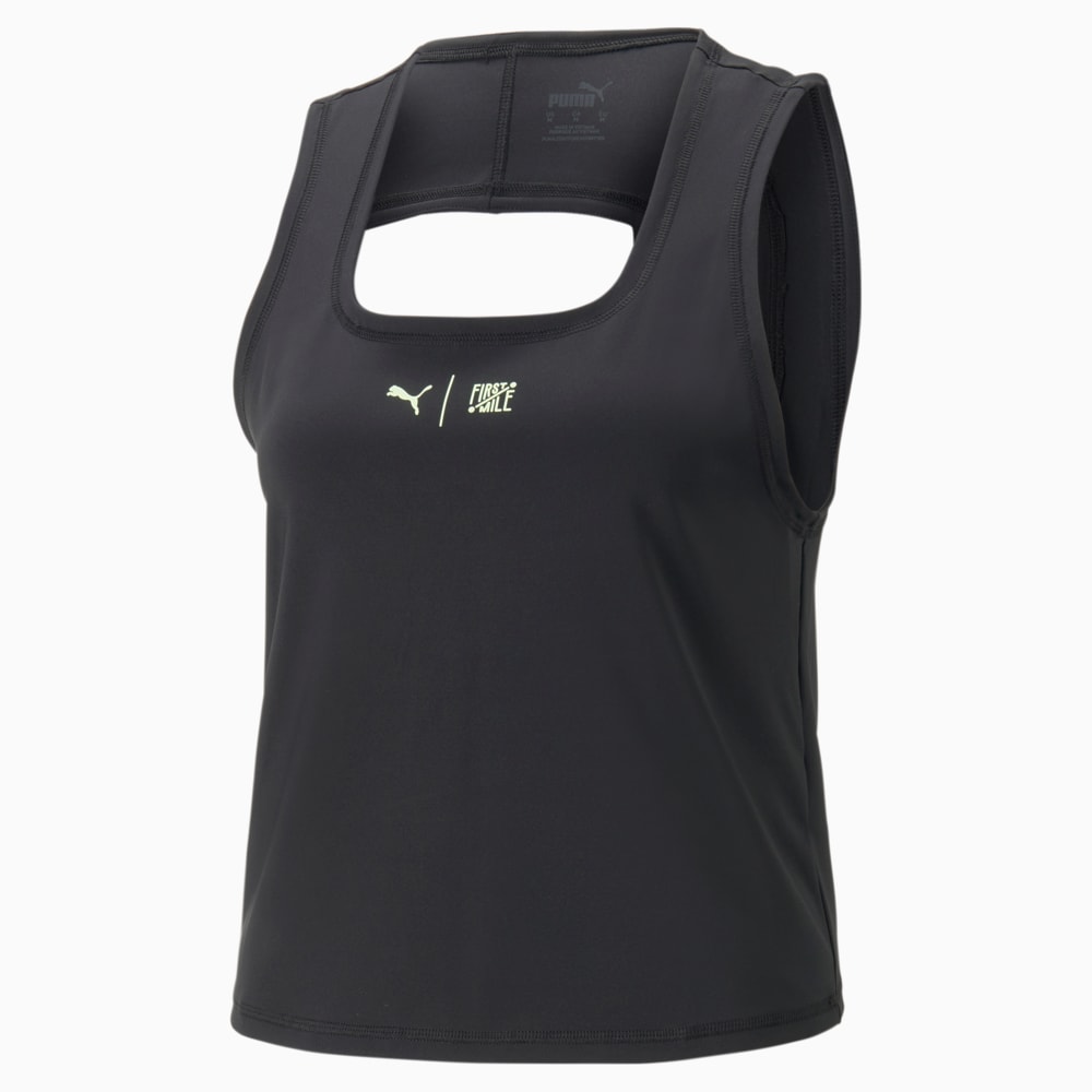 Зображення Puma Майка PUMA x FIRST MILE Cropped Running Tank Top Women #1: Puma Black