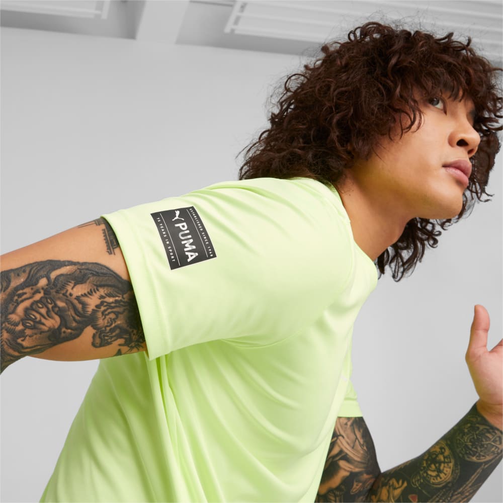 Зображення Puma Футболка PUMA Fit Logo Graphic Training Tee Men #2: Fast Yellow