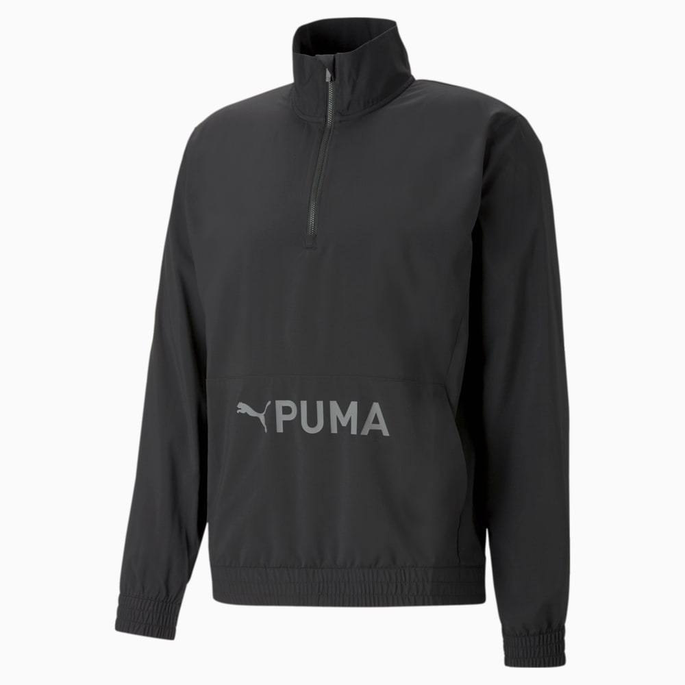 PUMA Fit Woven Half Zip Training Jacket Men Puma Black Puma 523106 01