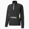 Изображение Puma Куртка PUMA Fit Woven Half-Zip Training Jacket Men #6: Puma Black-Fizzy Lime