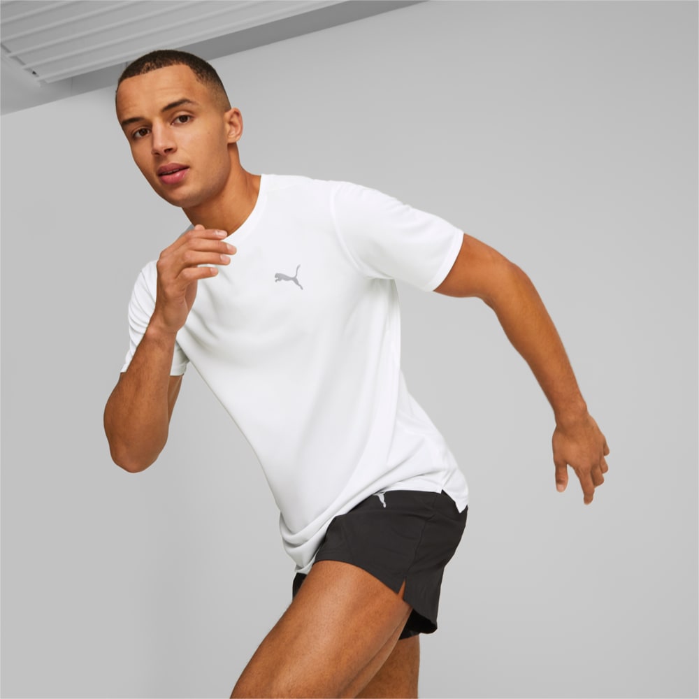 Изображение Puma Футболка RUN FAVOURITE Heather Running Tee Men #1: Puma White