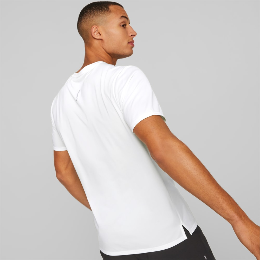 Изображение Puma Футболка RUN FAVOURITE Heather Running Tee Men #2: Puma White