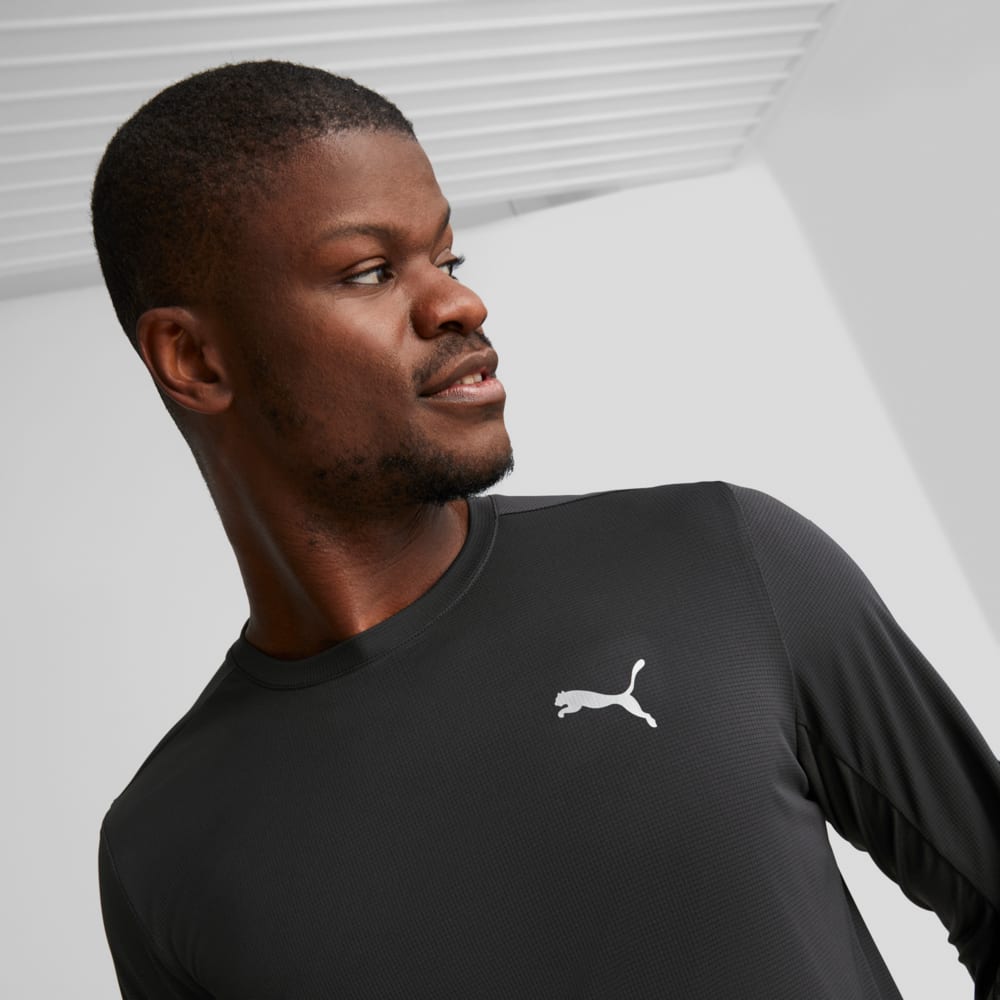 Изображение Puma Лонгслив RUN FAVOURITE Long Sleeve Running Tee Men #2: Puma Black