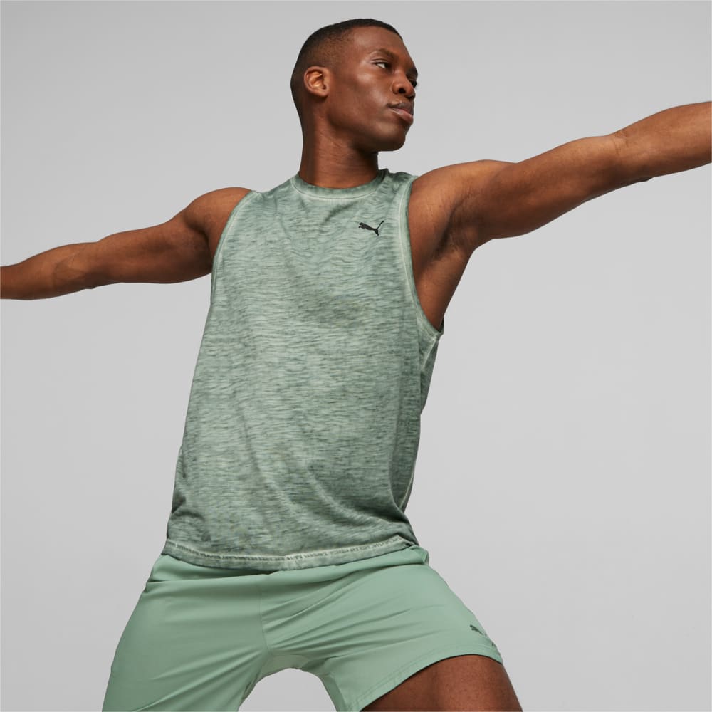 Studio Foundation Wash Training Tank Top Men | Green | Puma | Sku ...