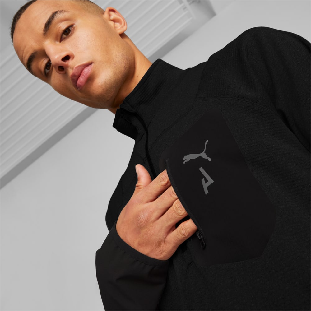 Изображение Puma Пуловер SEASONS rainCELL Trail Running Half-Zip Pullover Men #2: Puma Black