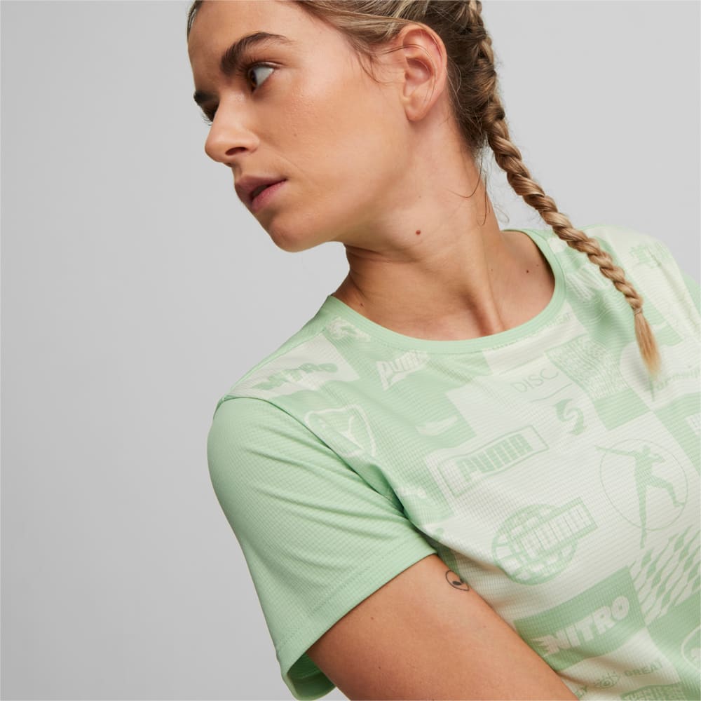 Image PUMA Camiseta RUN Manga Curta Logo Running Feminina #1