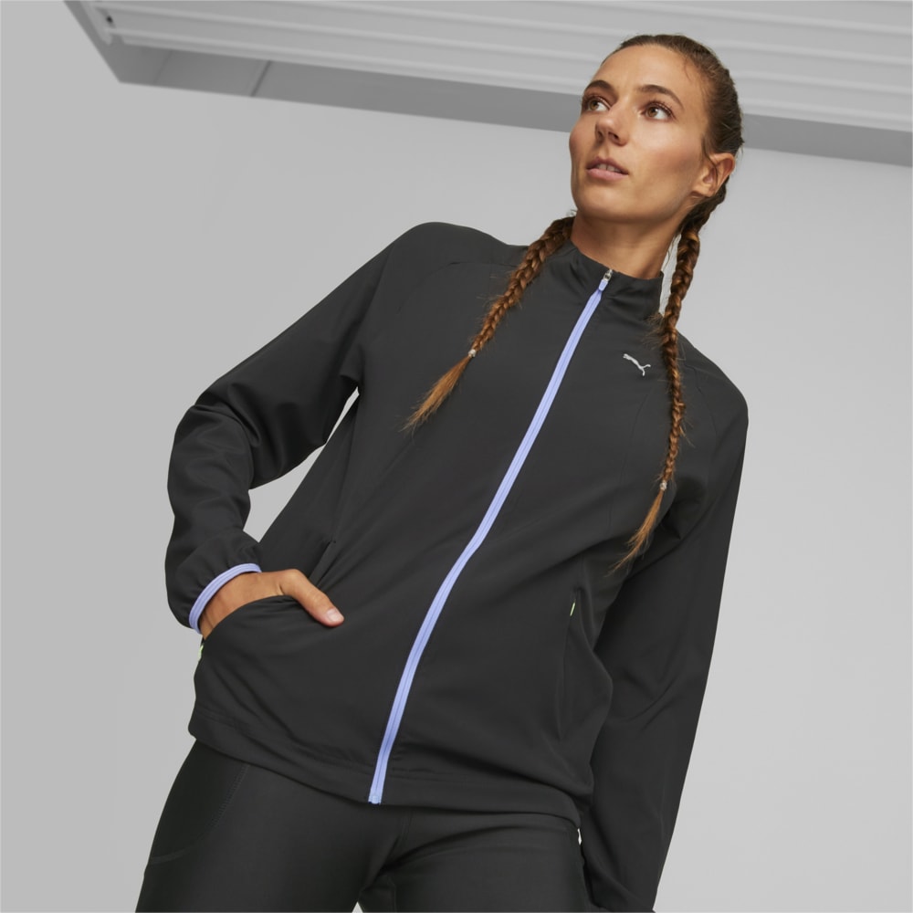 Изображение Puma Куртка RUN ULTRAWEAVE Running Jacket Women #1: Puma Black