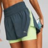 Изображение Puma Шорты Run 2-in-1 Shorts Women #3: Dark Night-Fast Yellow