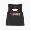 Зображення Puma Топ PUMA Fit Women’s Training Skimmer Tank Top #4: PUMA Black-PUMA Gold