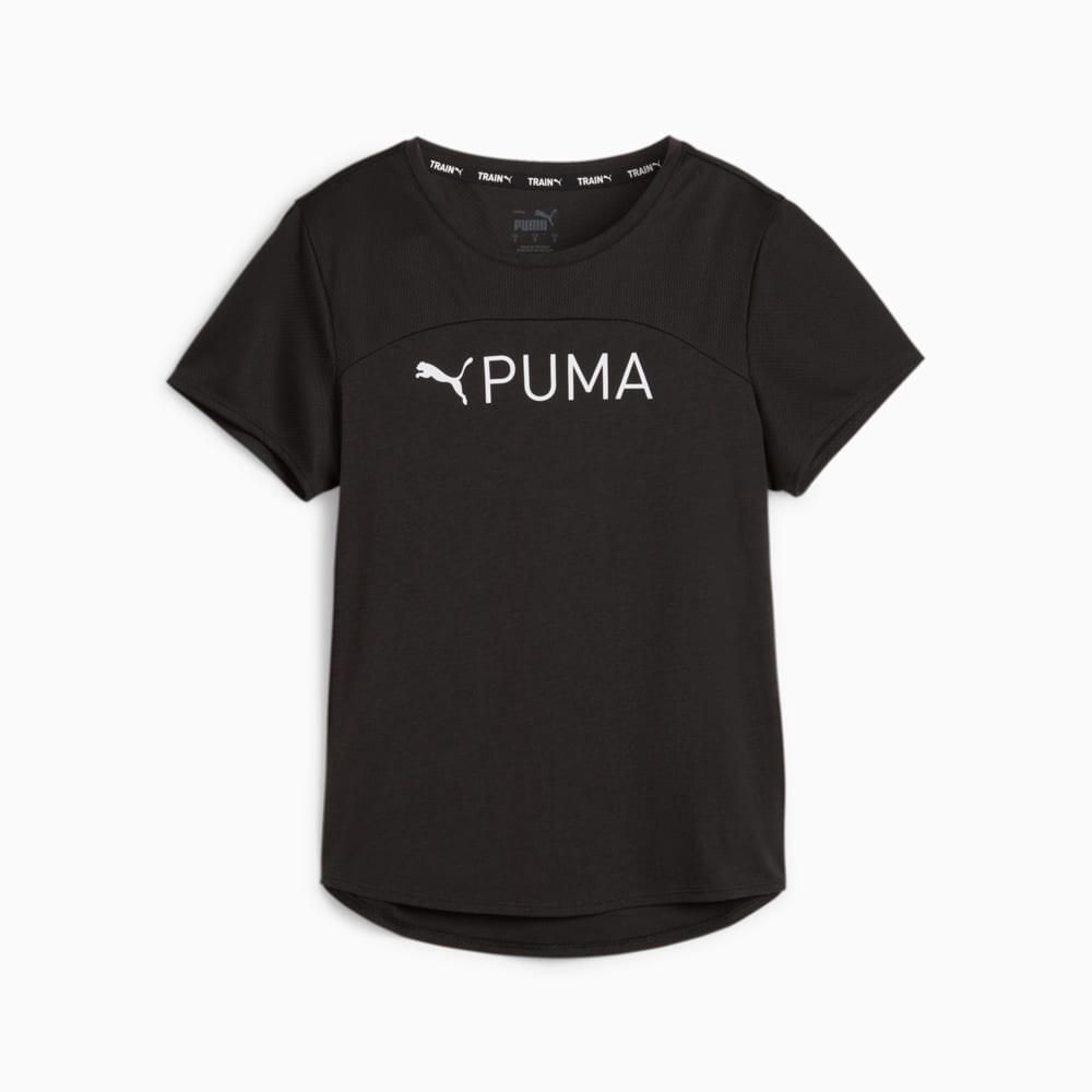 Зображення Puma Футболка PUMA FIT Ultrabreathe Training Tee Women #1: PUMA Black-SS24 White Graphic