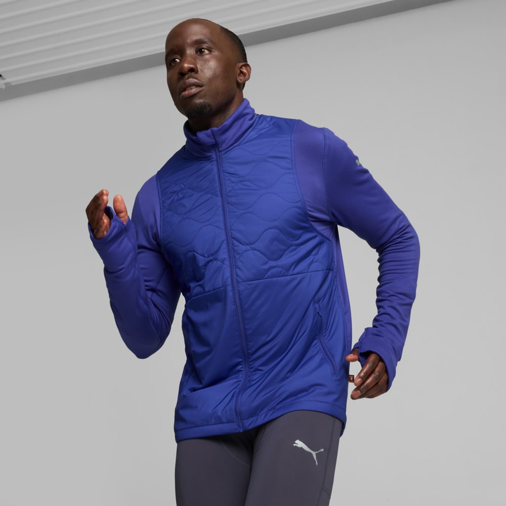 Изображение Puma Куртка RUN CLOUDSPUN WRMLBL Men's Running Jacket #1: Lapis Lazuli