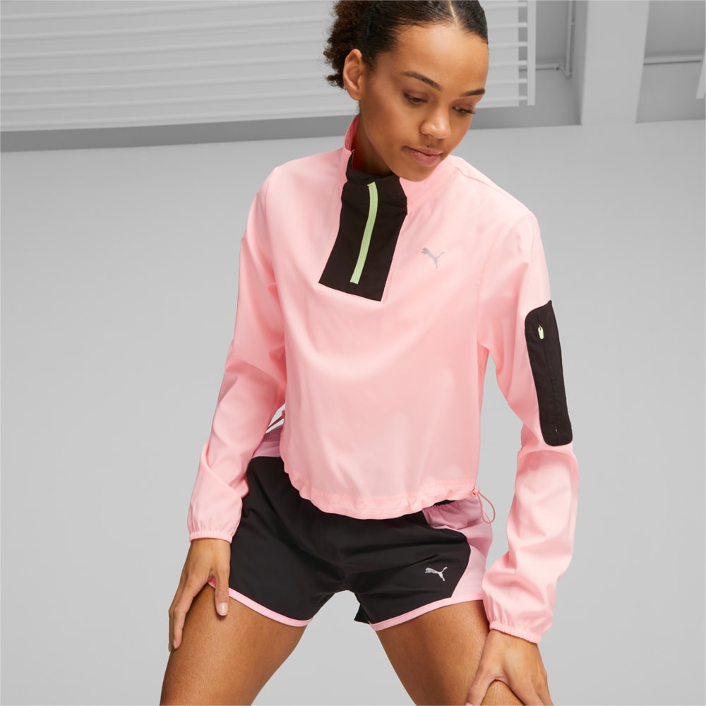 Image PUMA Jaqueta Half-Zip Running Feminina #1