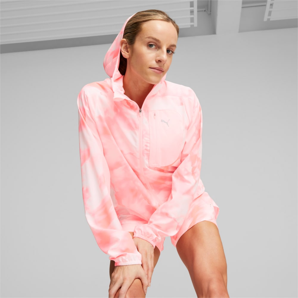 RUN ULTRAWEAVE HOODED JACKET W 70 Pink Koral