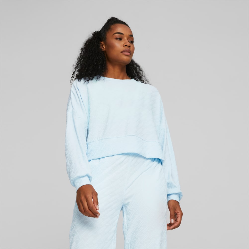 Puma Fit Women s Branded Fleece Sweatshirt