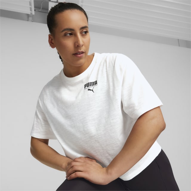 Image PUMA Camiseta Cropped Boxy Training Feminina