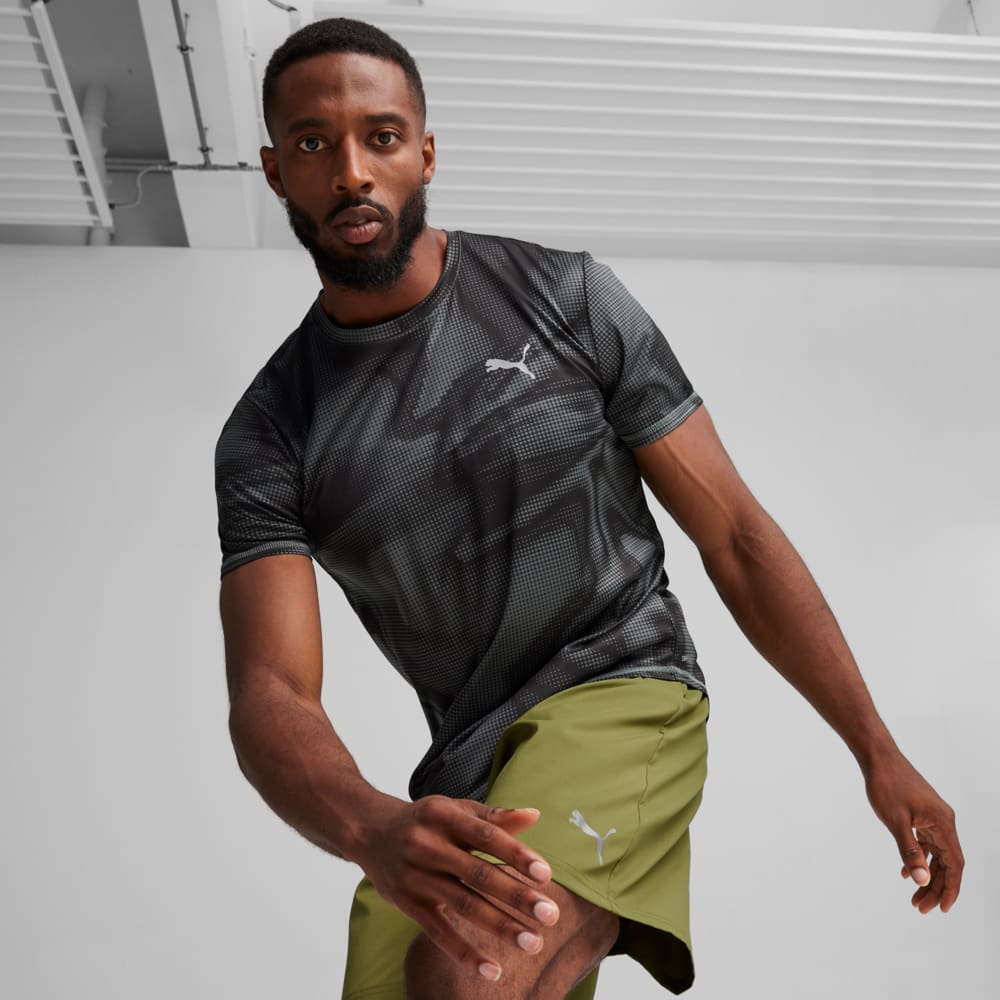 Изображение Puma Футболка Run Favourite Men's Tee #1: puma black-Q1 Print