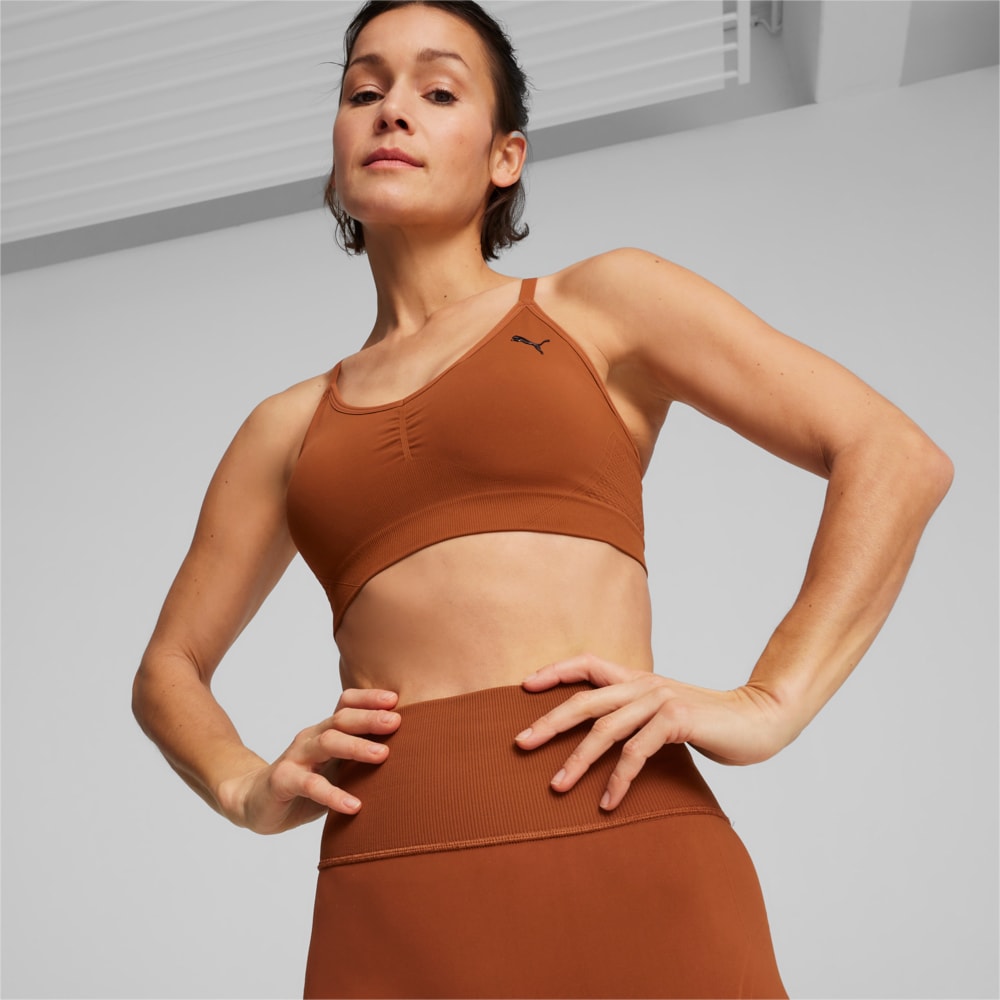 Изображение Puma Бра MOVE SHAPELUXE SEAMLESS BRA #1: Teak