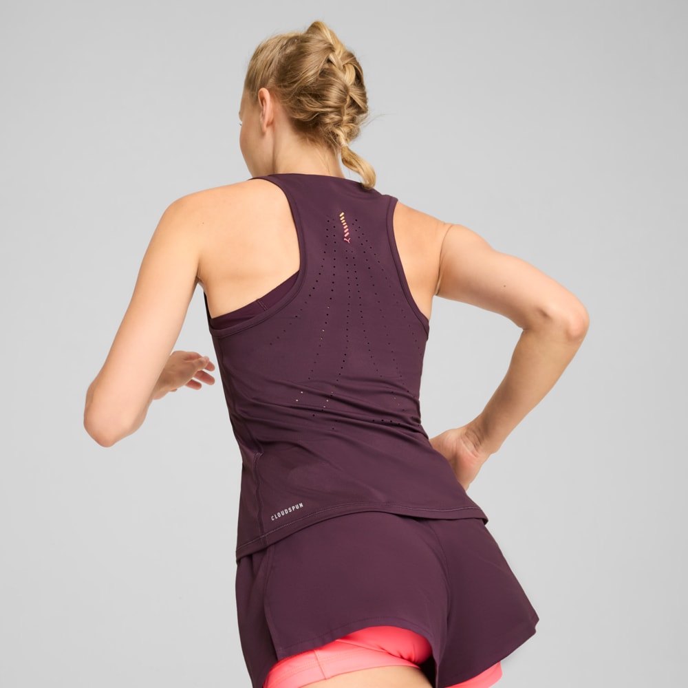 Изображение Puma Майка RUN CLOUDSPUN Women's Running Tank #2: Midnight Plum