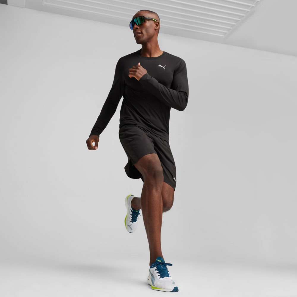 Изображение Puma Лонгслив RUN CLOUDSPUN Long-Sleeve Men's Running Tee #2: Puma Black