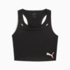 Изображение Puma Топ RUN ULTRASPUN Women's Running Crop Top #1: PUMA Black-Fireglow