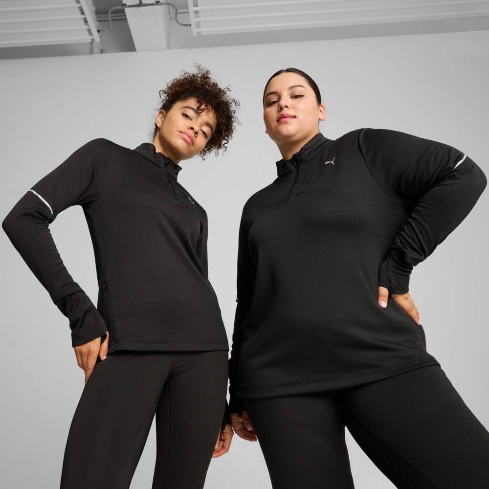 Image PUMA Blusa Half-Zip PUMA RUN Grid Fleece Feminino #1