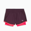 Изображение Puma Шорты RUN FAV Velocity 2-in-1 Shorts Women #6: Midnight Plum-Sunset Glow