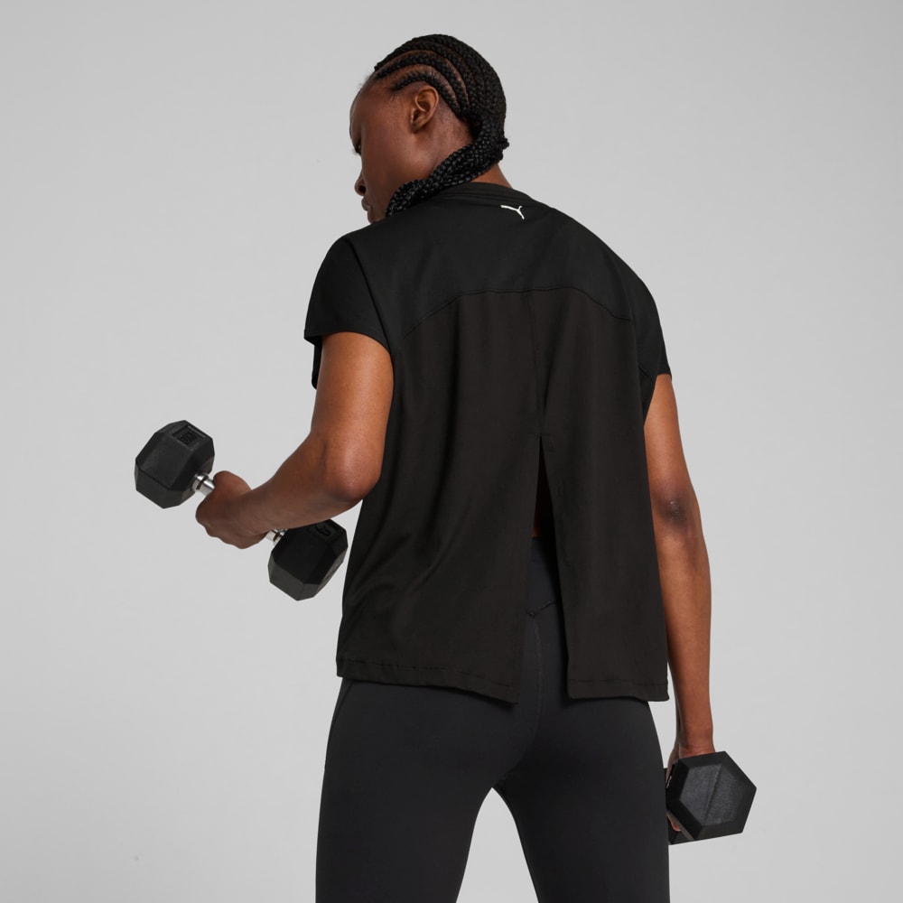 Зображення Puma Футболка CLOUDSPUN Mix Tee Women #2: Puma Black