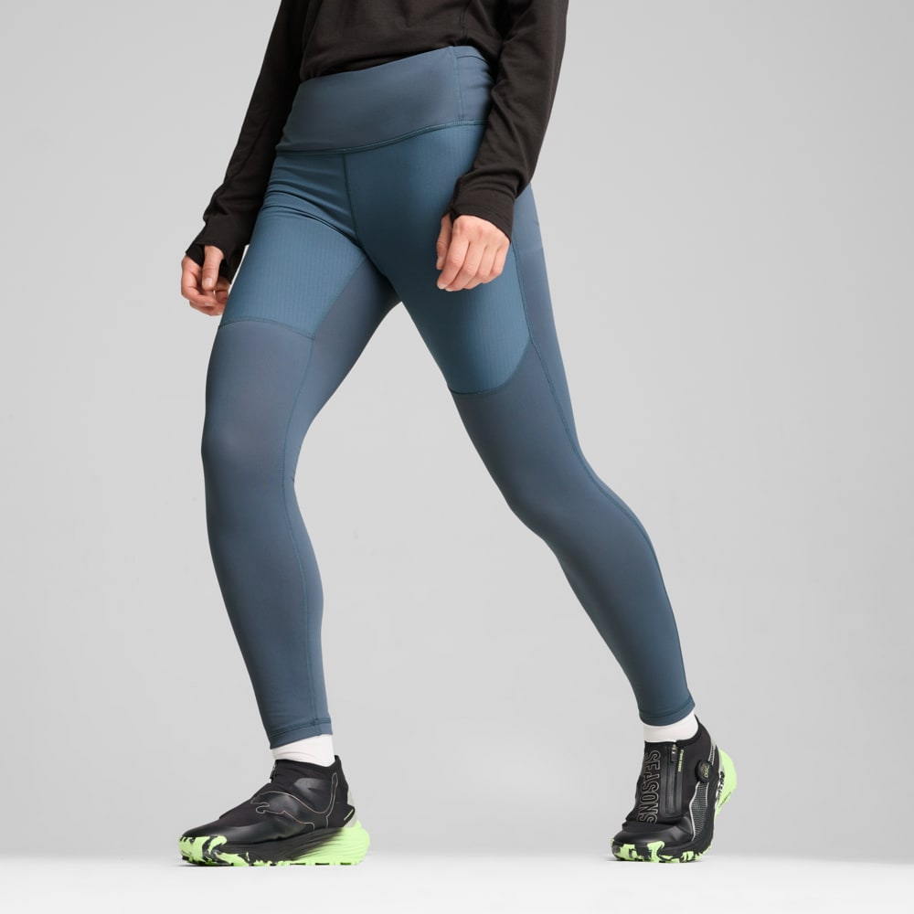 Изображение Puma Леггинсы SEASONS Microfleece Tights Women #1: Gray Skies