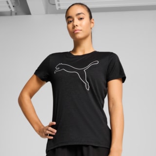 Изображение Puma Футболка TAD ESSENTIALS Heather Logo Tee Women
