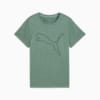 Изображение Puma Футболка TAD ESSENTIALS Heather Logo Tee Women #4: Green Moon Heather