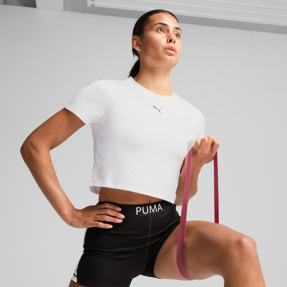 Image PUMA Camiseta Baby Look TAD ESSENTIALS Feminina #1
