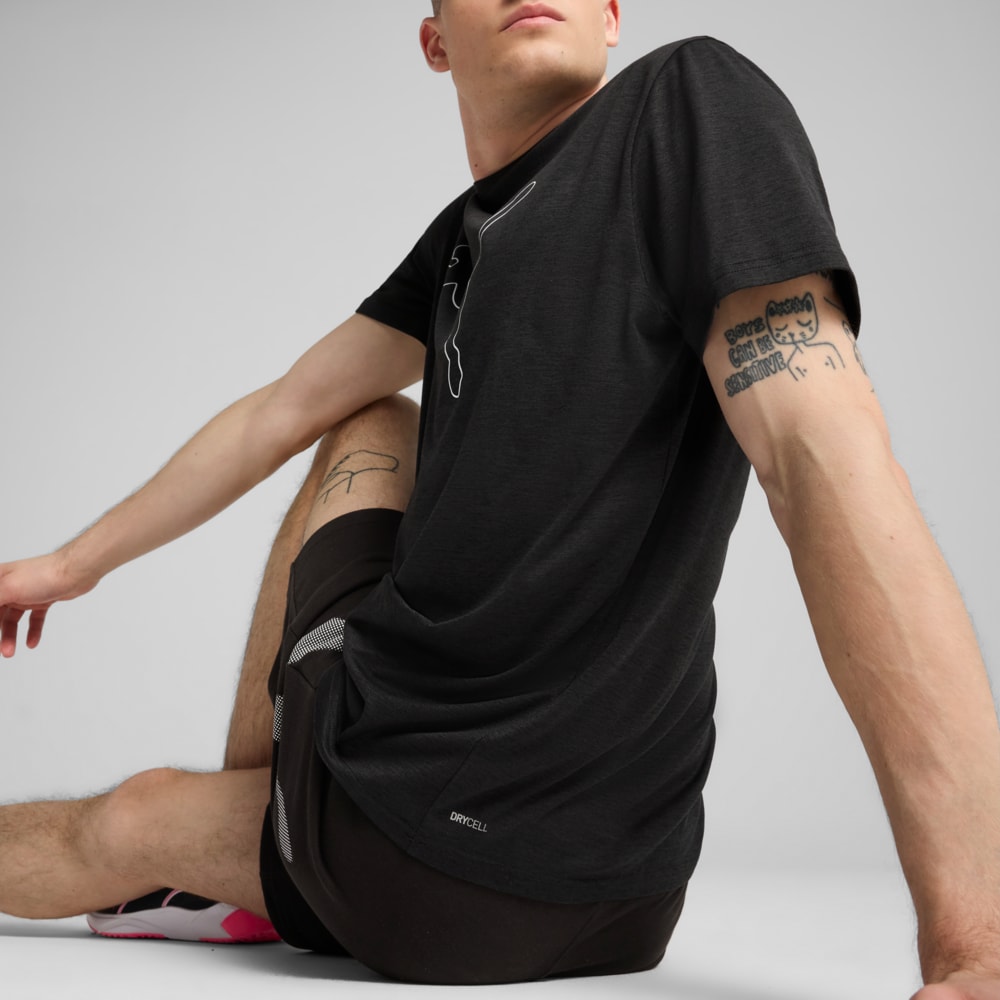 Зображення Puma Футболка TAD ESSENTIALS Heather Cat Tee Men #2: Puma Black Heather