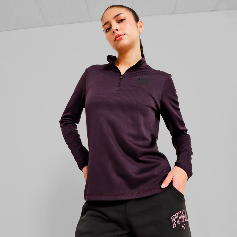 Imagen PUMA Polera Outdoor Inspired con cierre para mujer #1