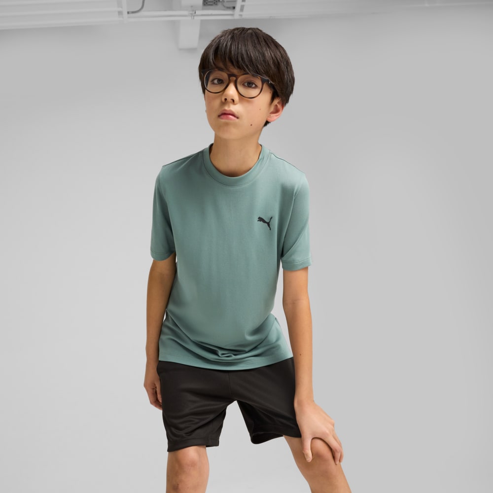 Зображення Puma Дитяча футболка Train All Day Essentials Tee Youth #1: Green Moon