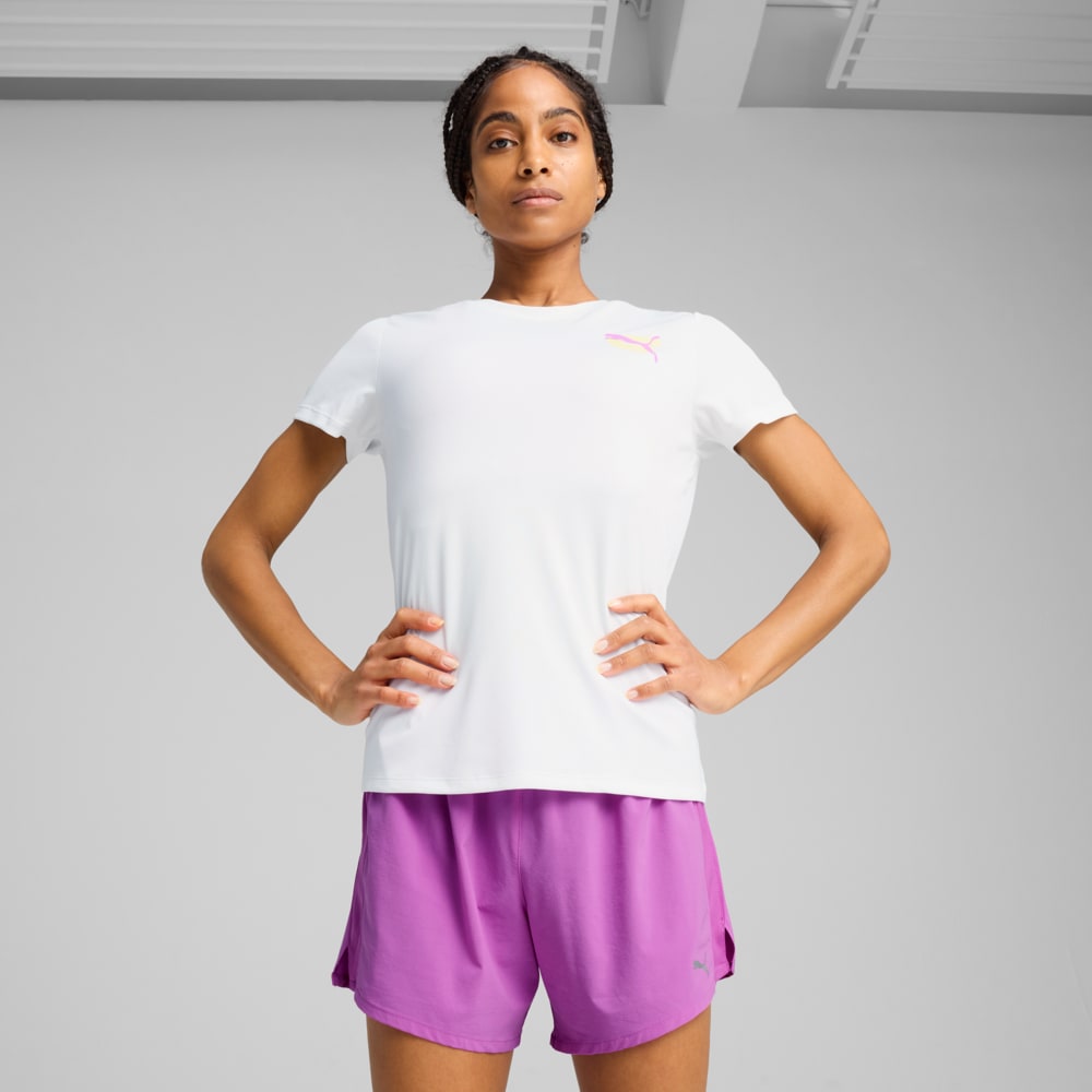 Зображення Puma Футболка Graphic Running Tee Women #1: Puma White