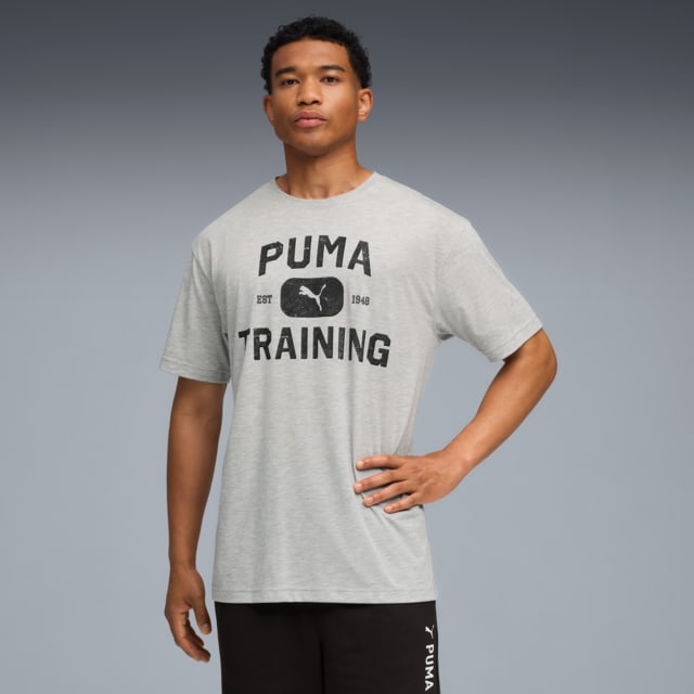 Imagen PUMA Polera holgada Graphics Logo Training para hombre