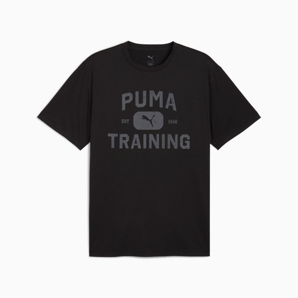 Imagen PUMA Polera holgada Graphics Logo Training para hombre #1