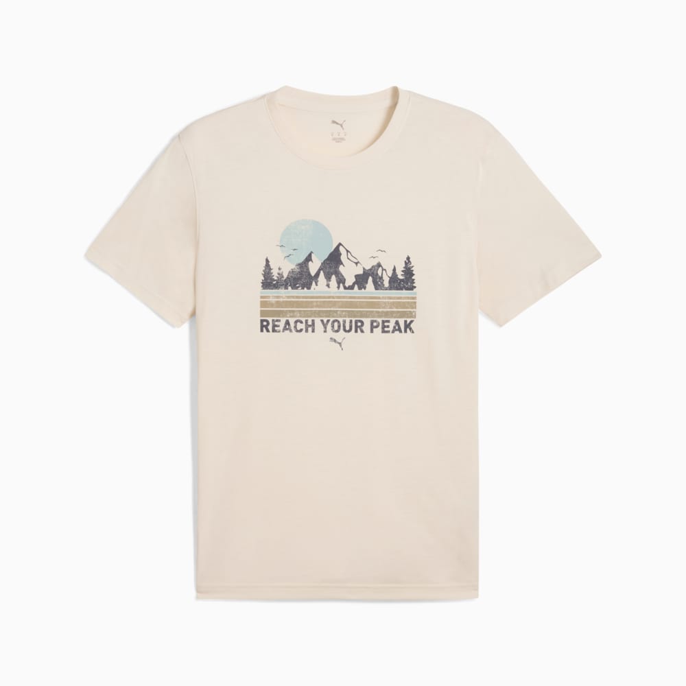 Изображение Puma Футболка GRAPHICS Outdoor Running Tee Men #1: Alpine Snow
