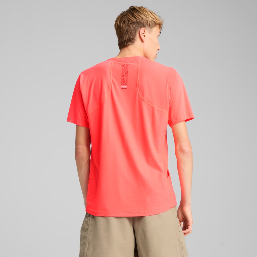 Изображение Puma Футболка SEASONS coolCELL Short Sleeve Tee Men #2: Glowing Red