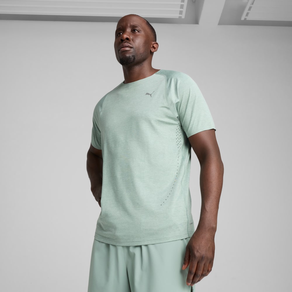 Зображення Puma Футболка CLOUDSPUN Running Tee Men #1: Green Moon-Heather