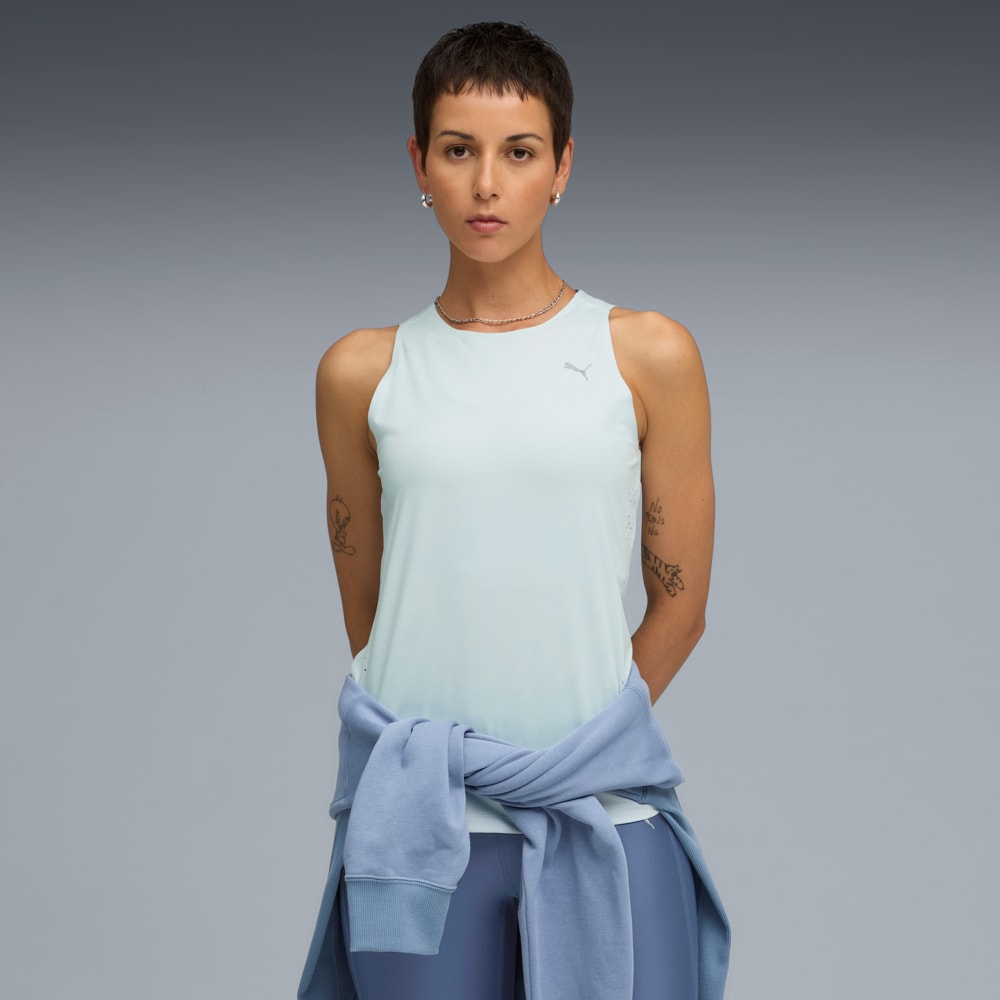 Изображение Puma Майка RUN CLOUDSPUN Running Tank Top Women #1: Sea Glass
