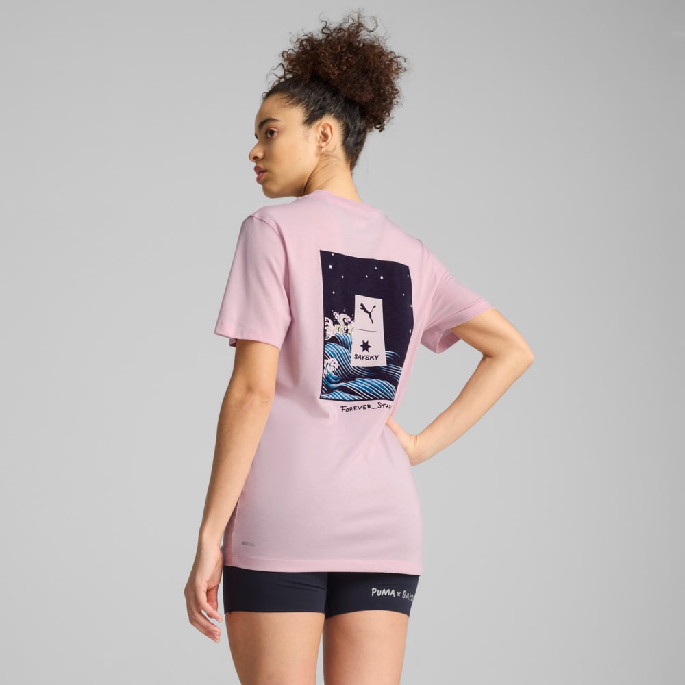 Изображение Puma Футболка PUMA x SAYSKY Running Tee #2: Rose Mauve